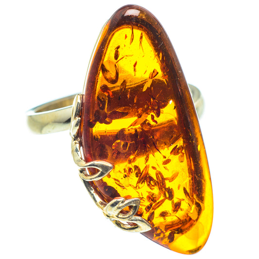 Baltic Amber Rings handcrafted by Ana Silver Co - RING58327