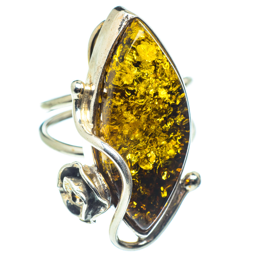 Baltic Amber Rings handcrafted by Ana Silver Co - RING58328
