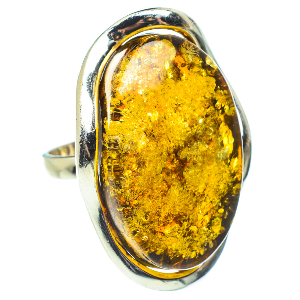 Baltic Amber Rings handcrafted by Ana Silver Co - RING58333