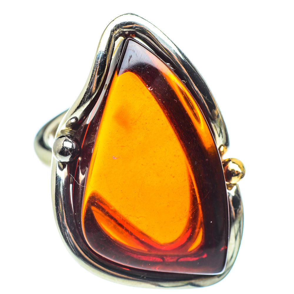Baltic Amber Rings handcrafted by Ana Silver Co - RING58334 - Photo 2