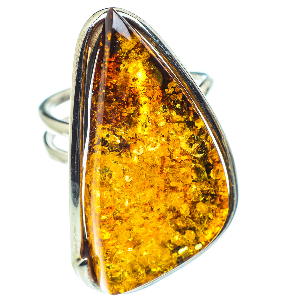 Baltic Amber Rings handcrafted by Ana Silver Co - RING58335
