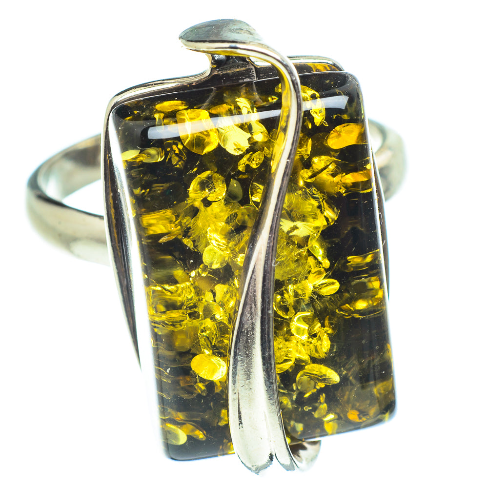 Baltic Amber Rings handcrafted by Ana Silver Co - RING58336