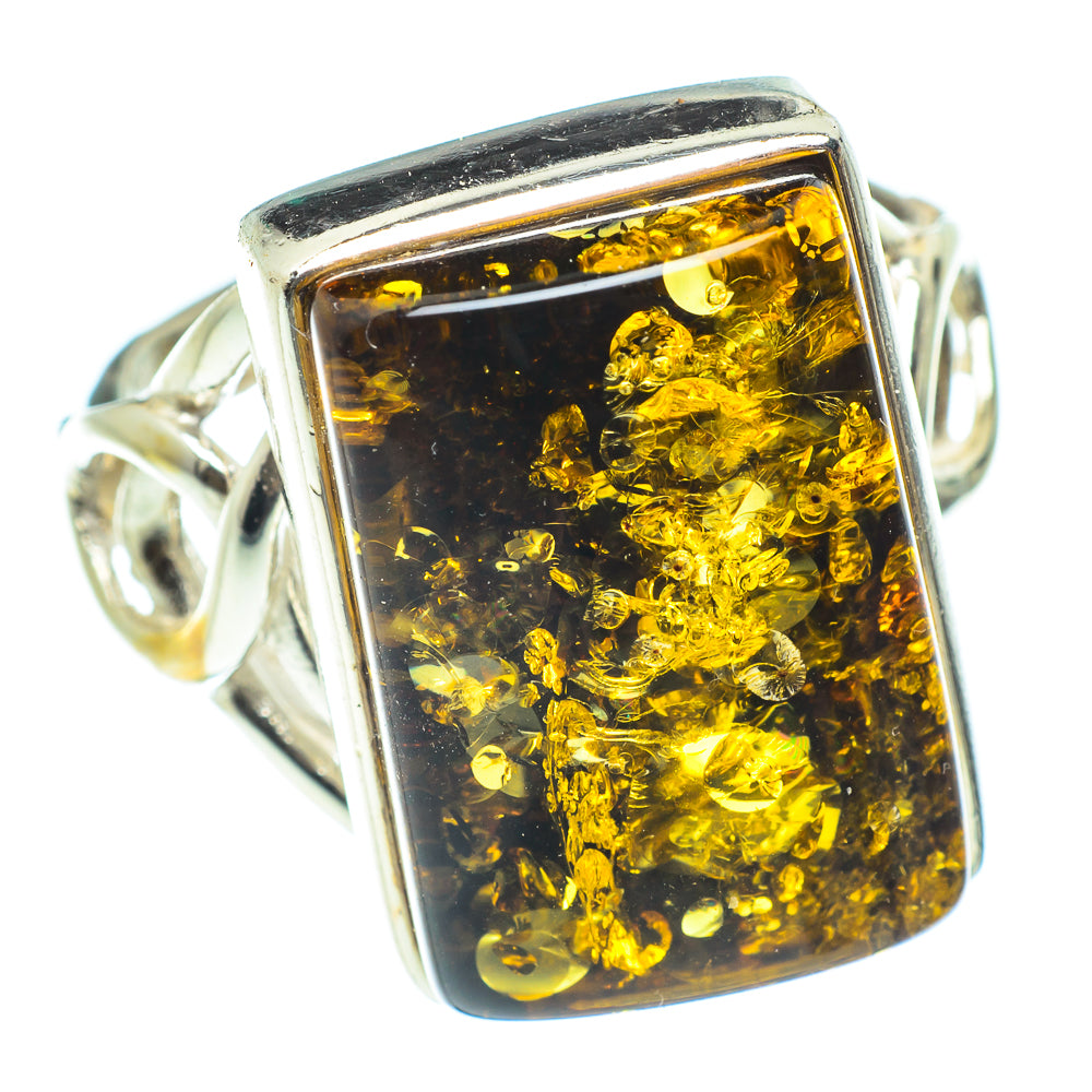 Baltic Amber Rings handcrafted by Ana Silver Co - RING58337