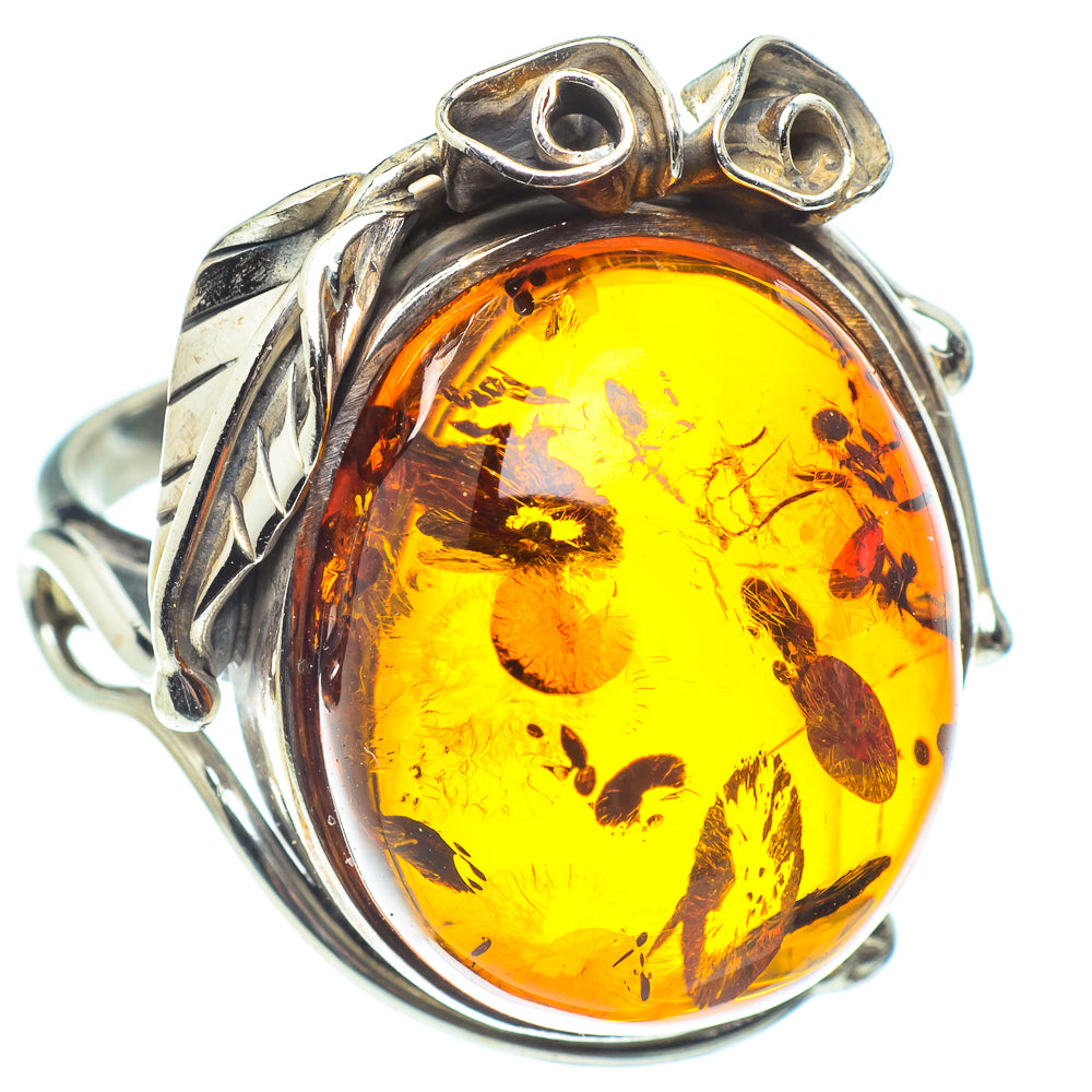 Baltic Amber Rings handcrafted by Ana Silver Co - RING58339