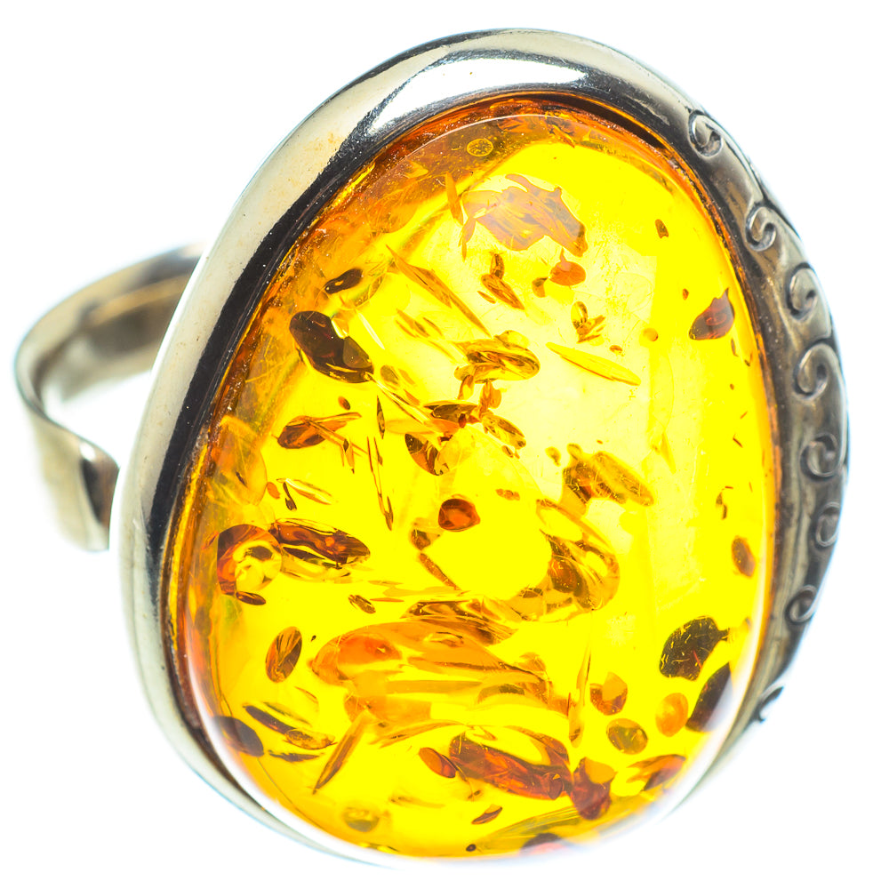 Baltic Amber Rings handcrafted by Ana Silver Co - RING58340