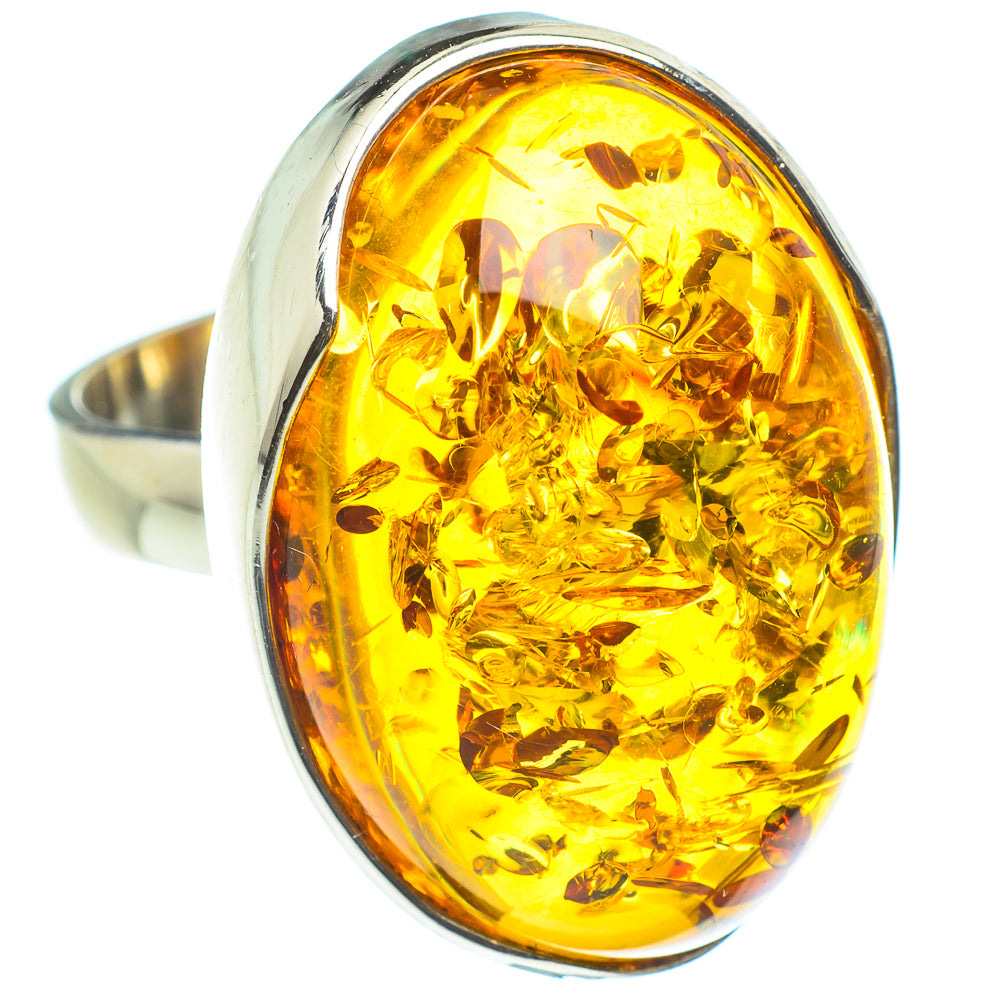 Baltic Amber Rings handcrafted by Ana Silver Co - RING58341