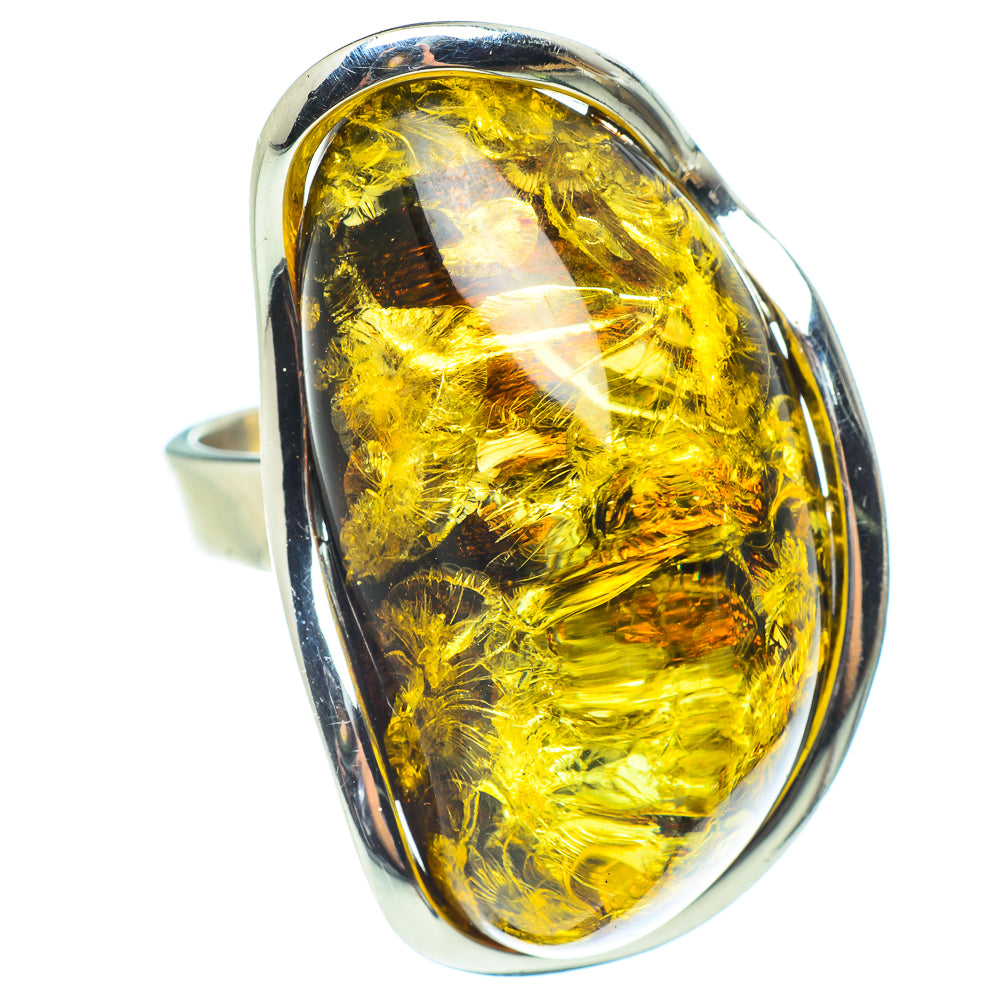 Baltic Amber Rings handcrafted by Ana Silver Co - RING58345