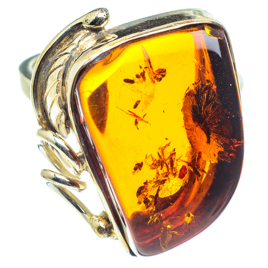 Baltic Amber Rings handcrafted by Ana Silver Co - RING58346