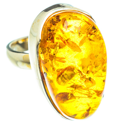 Baltic Amber Rings handcrafted by Ana Silver Co - RING58349
