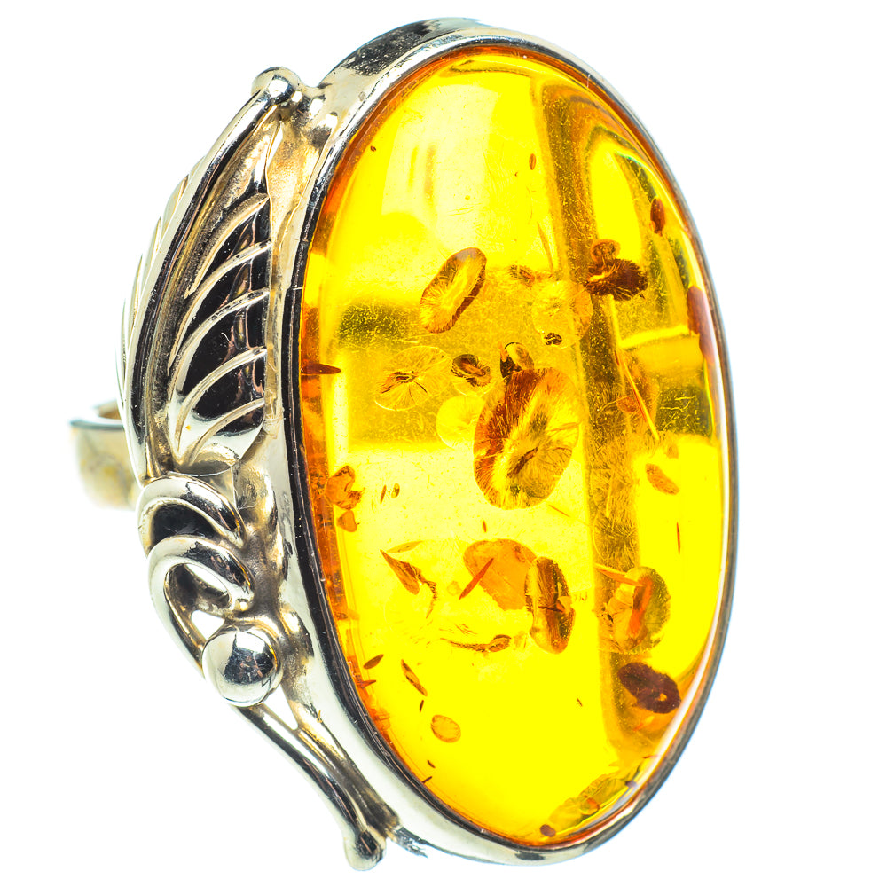 Baltic Amber Rings handcrafted by Ana Silver Co - RING58356