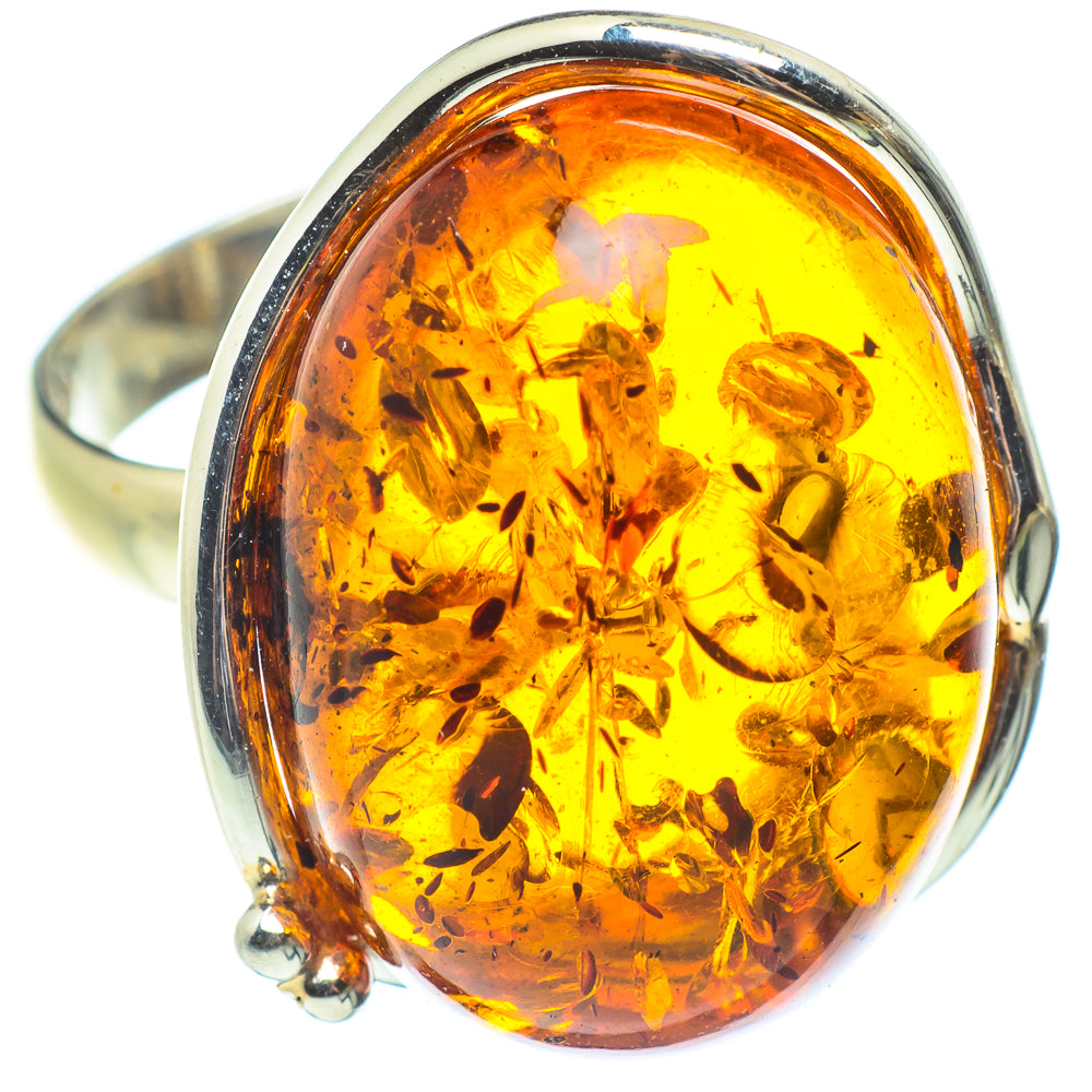 Baltic Amber Rings handcrafted by Ana Silver Co - RING58357