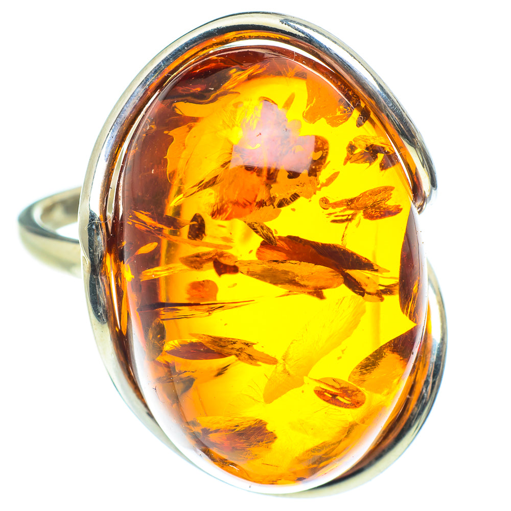 Baltic Amber Rings handcrafted by Ana Silver Co - RING58359