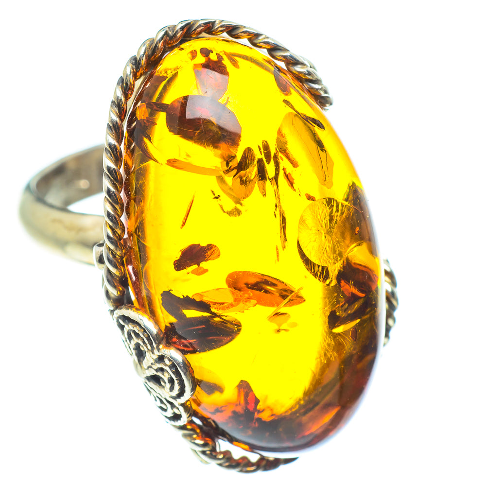Baltic Amber Rings handcrafted by Ana Silver Co - RING58360