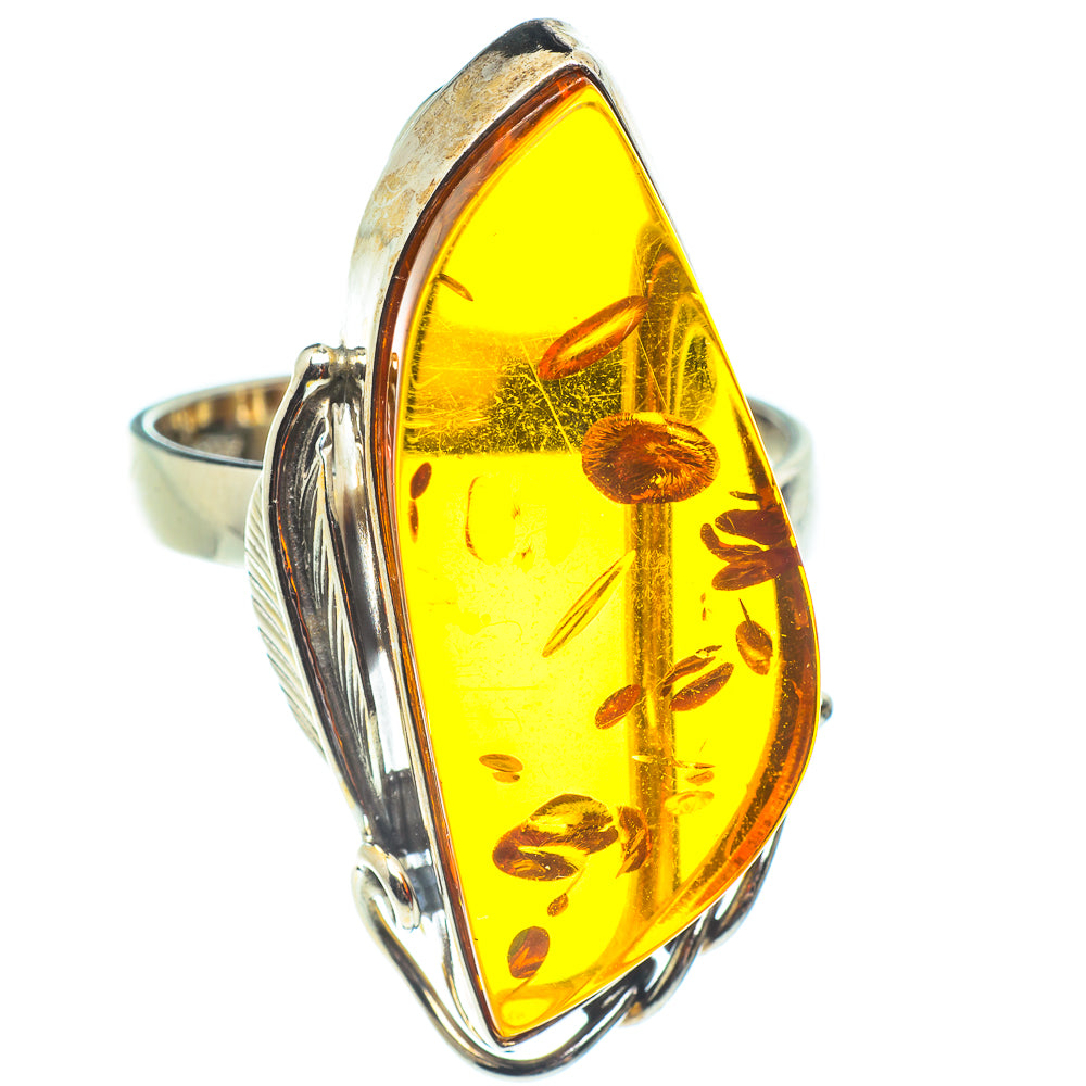 Baltic Amber Rings handcrafted by Ana Silver Co - RING58361