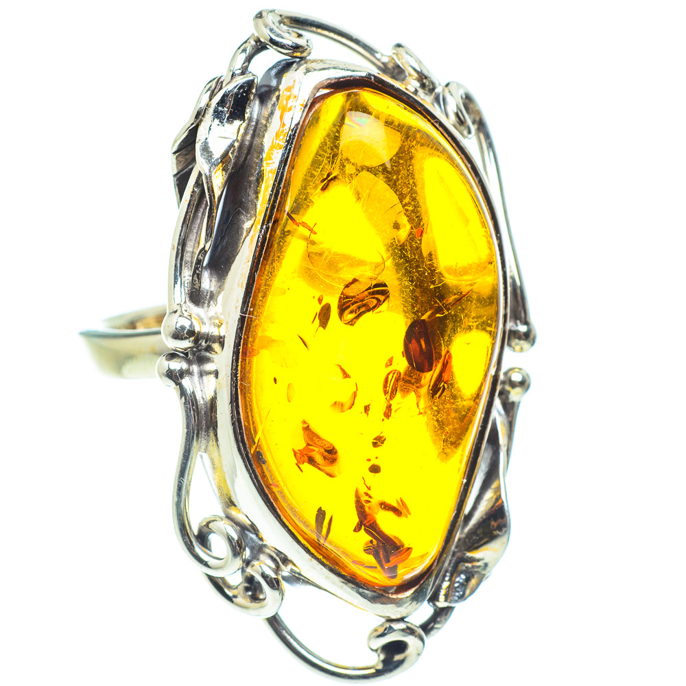 Baltic Amber Rings handcrafted by Ana Silver Co - RING58363