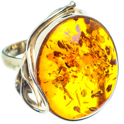 Baltic Amber Rings handcrafted by Ana Silver Co - RING58365