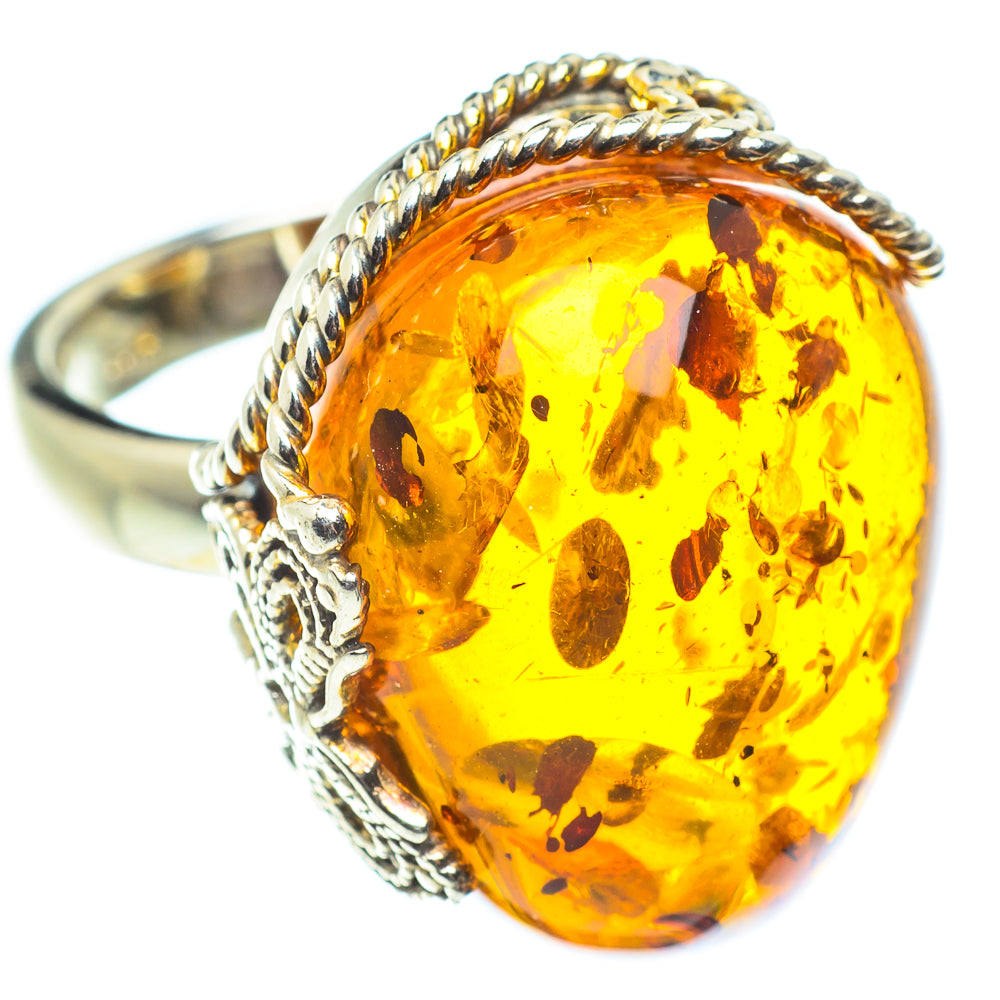 Baltic Amber Rings handcrafted by Ana Silver Co - RING58374