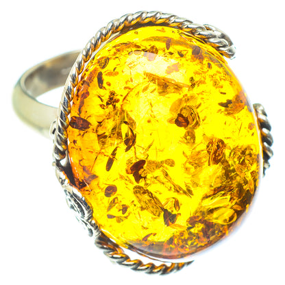 Baltic Amber Rings handcrafted by Ana Silver Co - RING58377