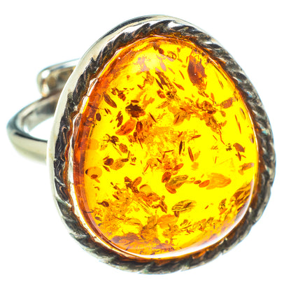 Baltic Amber Rings handcrafted by Ana Silver Co - RING58378