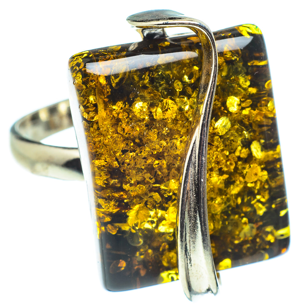 Baltic Amber Rings handcrafted by Ana Silver Co - RING58381