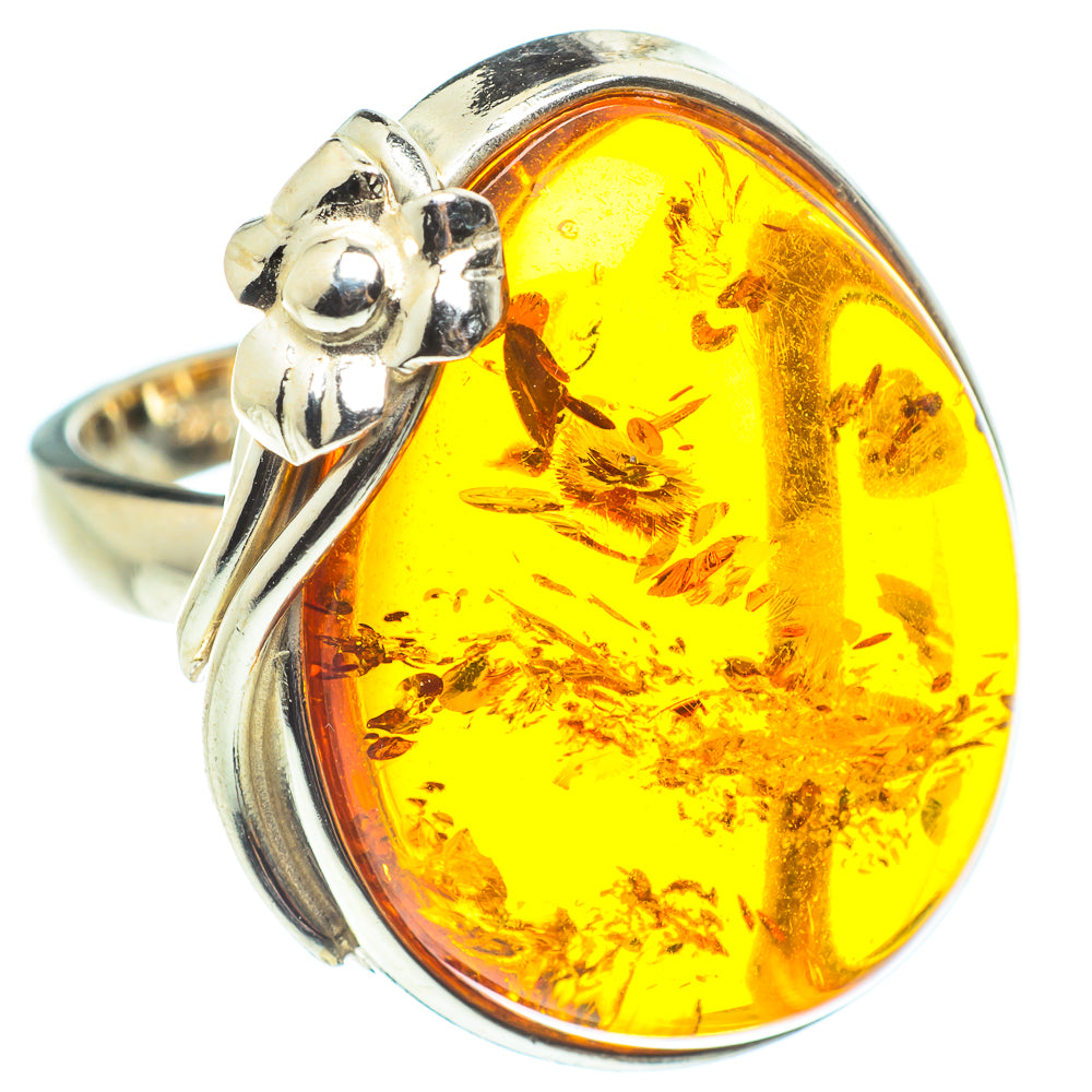 Baltic Amber Rings handcrafted by Ana Silver Co - RING58382