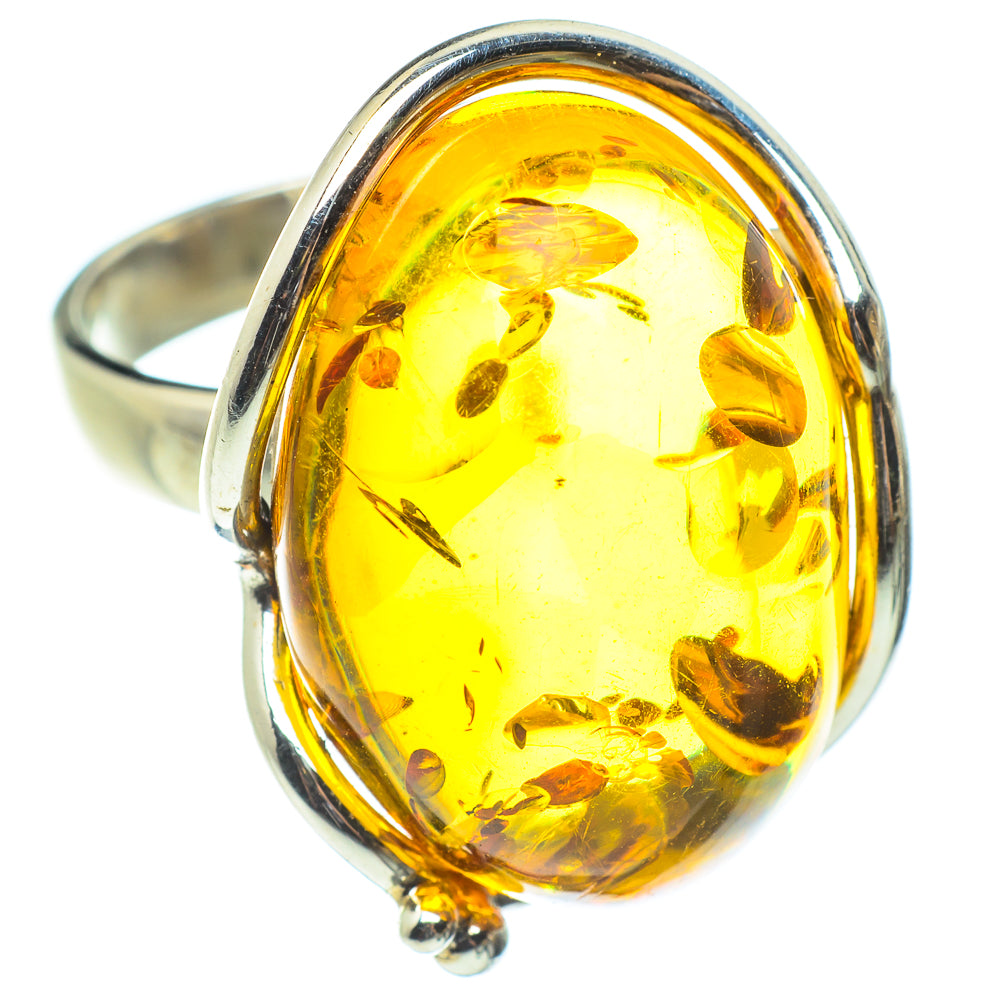 Baltic Amber Rings handcrafted by Ana Silver Co - RING58389