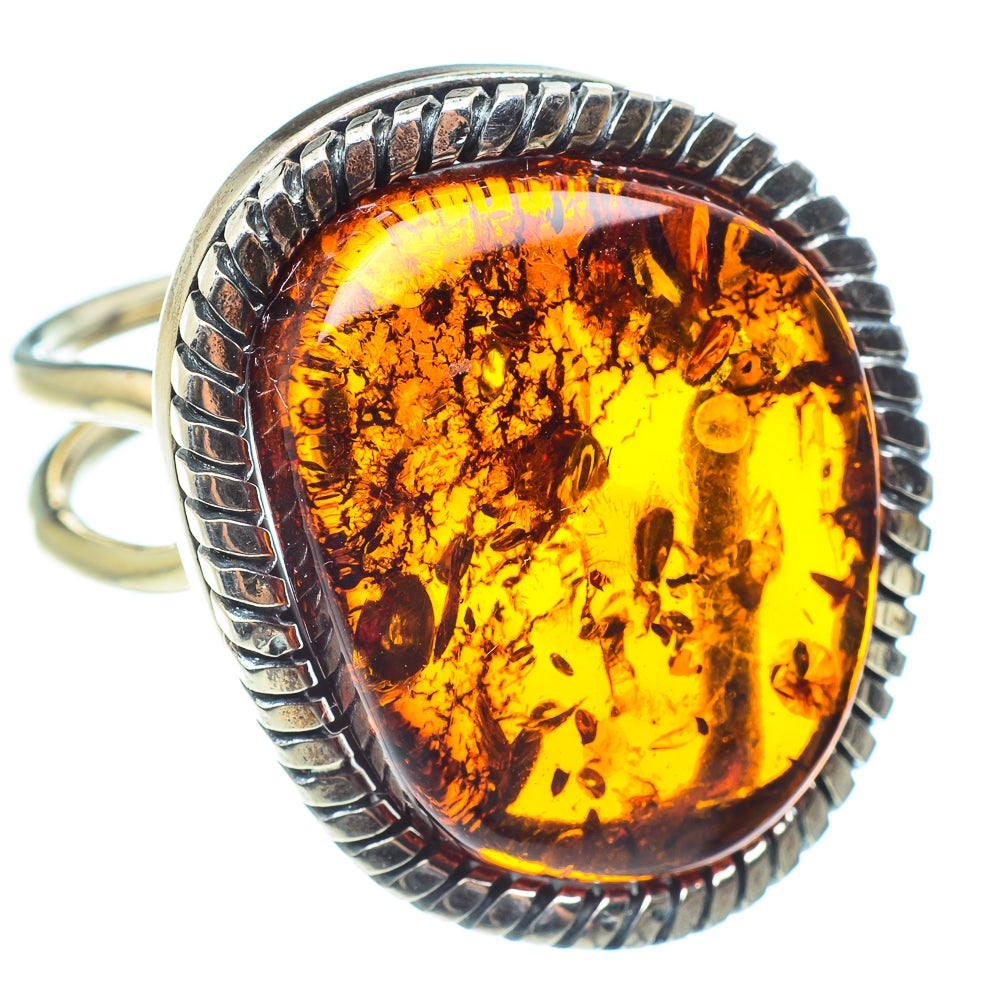 Baltic Amber Rings handcrafted by Ana Silver Co - RING58394