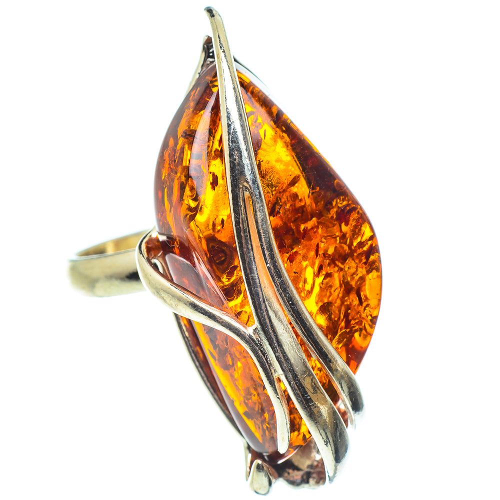 Baltic Amber Rings handcrafted by Ana Silver Co - RING58402