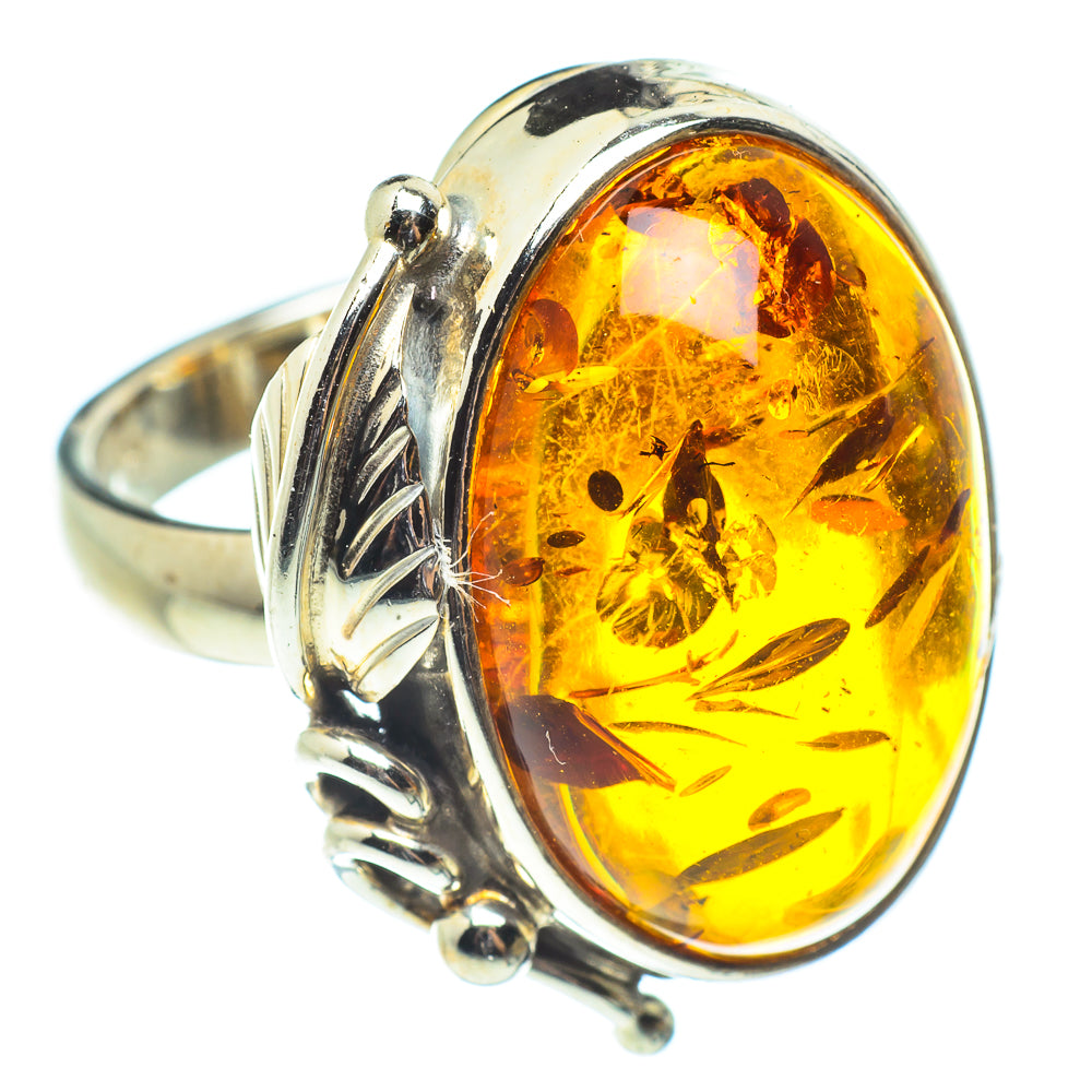Baltic Amber Rings handcrafted by Ana Silver Co - RING58403