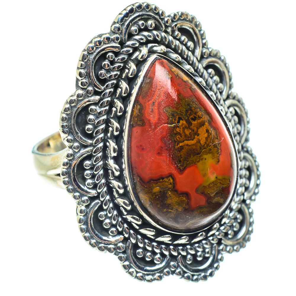 Moroccan Agate Rings handcrafted by Ana Silver Co - RING58429