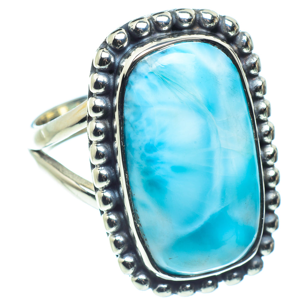 Larimar Rings handcrafted by Ana Silver Co - RING58433