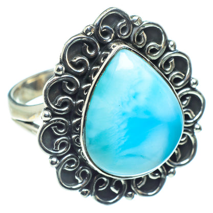 Larimar Rings handcrafted by Ana Silver Co - RING58435