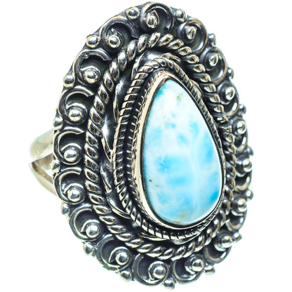 Larimar Rings handcrafted by Ana Silver Co - RING58442
