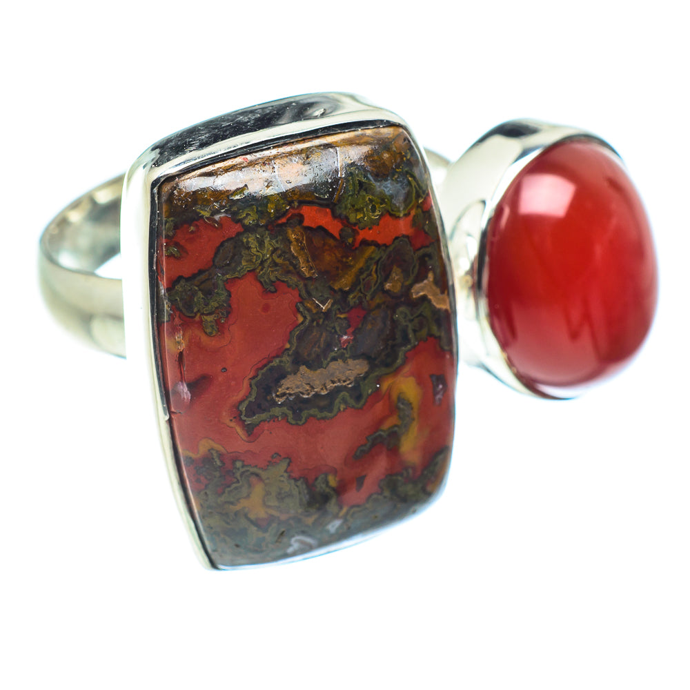 Moroccan Agate Rings handcrafted by Ana Silver Co - RING58457