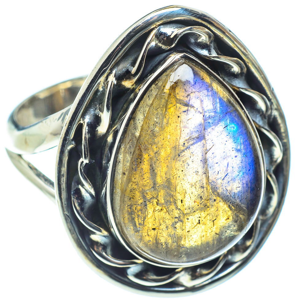 Labradorite Rings handcrafted by Ana Silver Co - RING58459