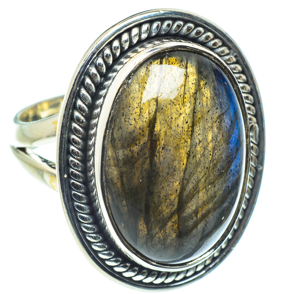 Labradorite Rings handcrafted by Ana Silver Co - RING58463