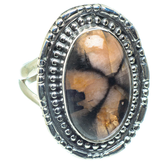 Chiastolite Rings handcrafted by Ana Silver Co - RING58466