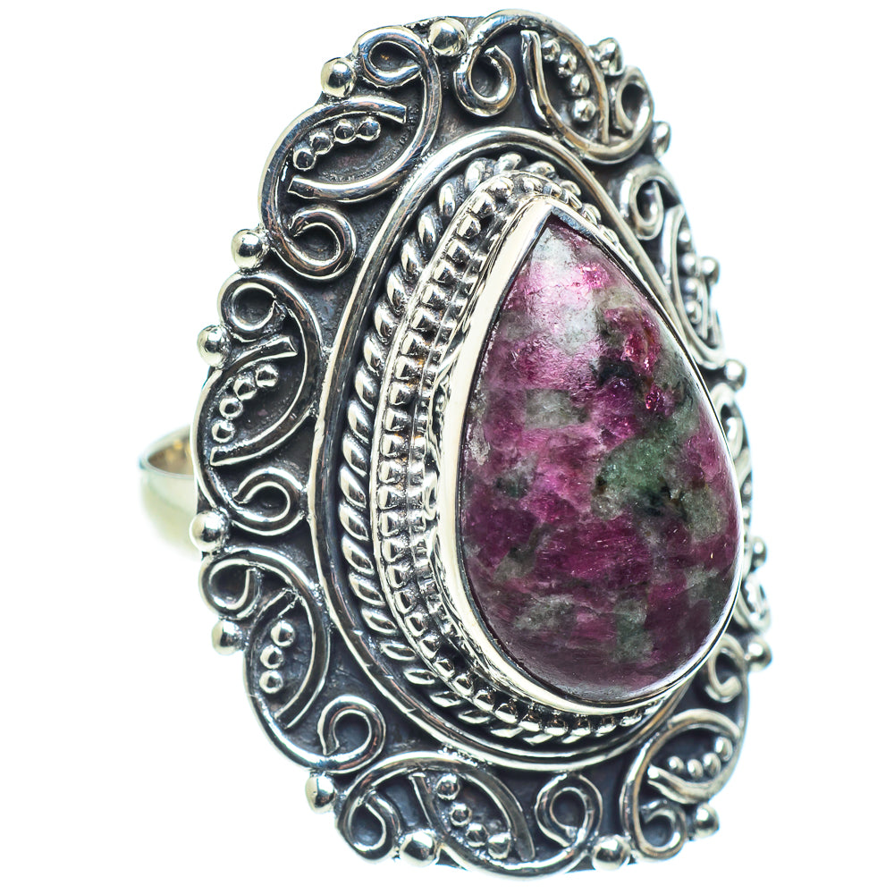Russian Eudialyte Rings handcrafted by Ana Silver Co - RING58468