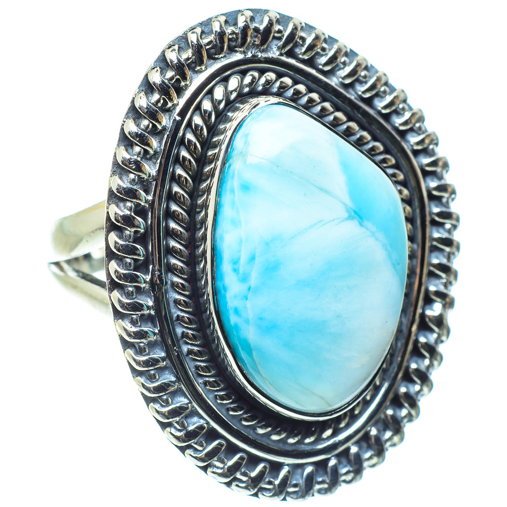 Larimar Rings handcrafted by Ana Silver Co - RING58484
