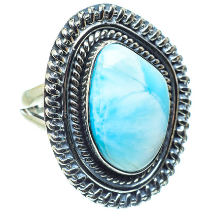 Larimar Rings handcrafted by Ana Silver Co - RING58484