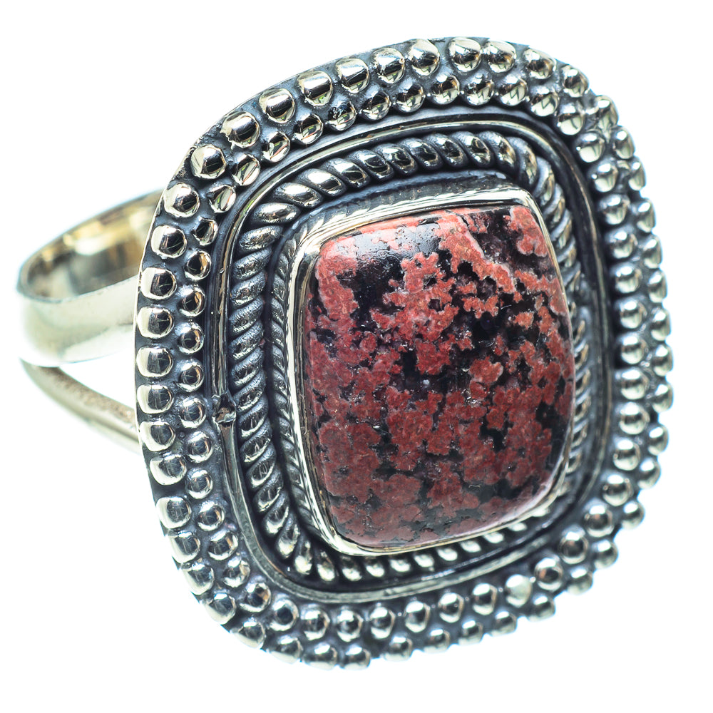 Fireworks Obsidian Rings handcrafted by Ana Silver Co - RING58492
