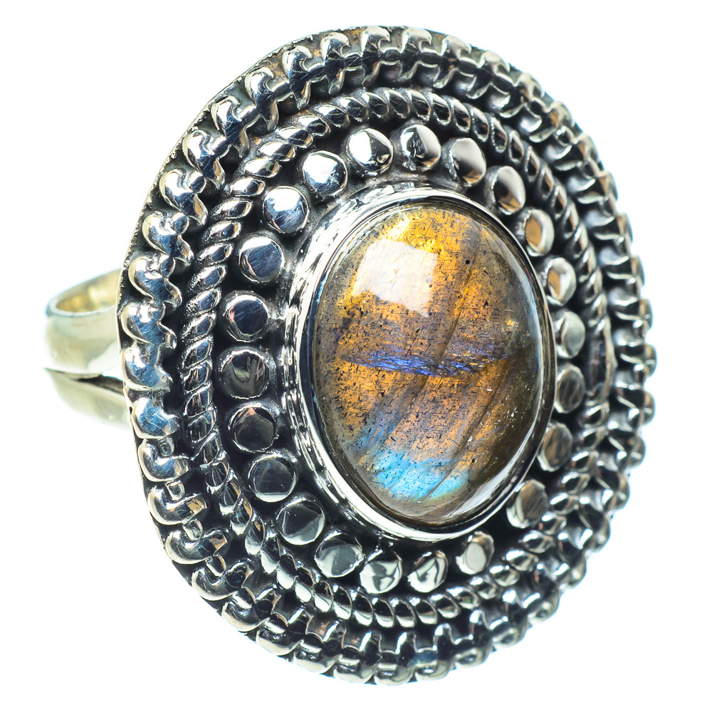 Labradorite Rings handcrafted by Ana Silver Co - RING58496