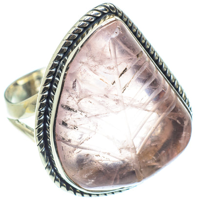 Rose Quartz Rings handcrafted by Ana Silver Co - RING58499