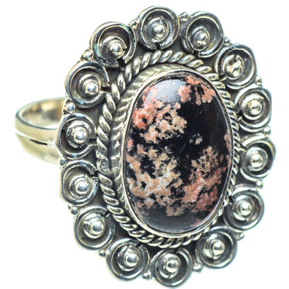 Fireworks Obsidian Rings handcrafted by Ana Silver Co - RING58504