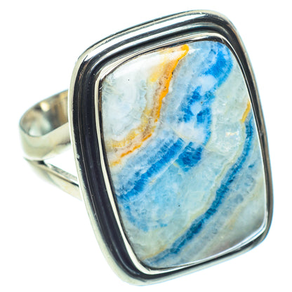 Blue Scheelite Rings handcrafted by Ana Silver Co - RING58515