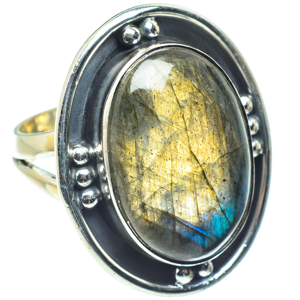 Labradorite Rings handcrafted by Ana Silver Co - RING58526