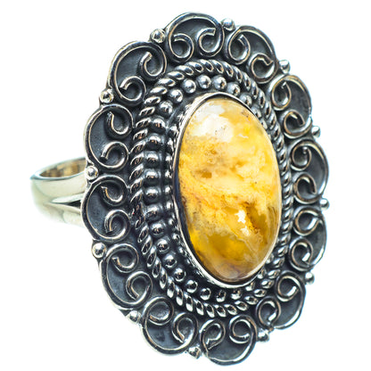 Plume Agate Rings handcrafted by Ana Silver Co - RING58534 - Photo 2