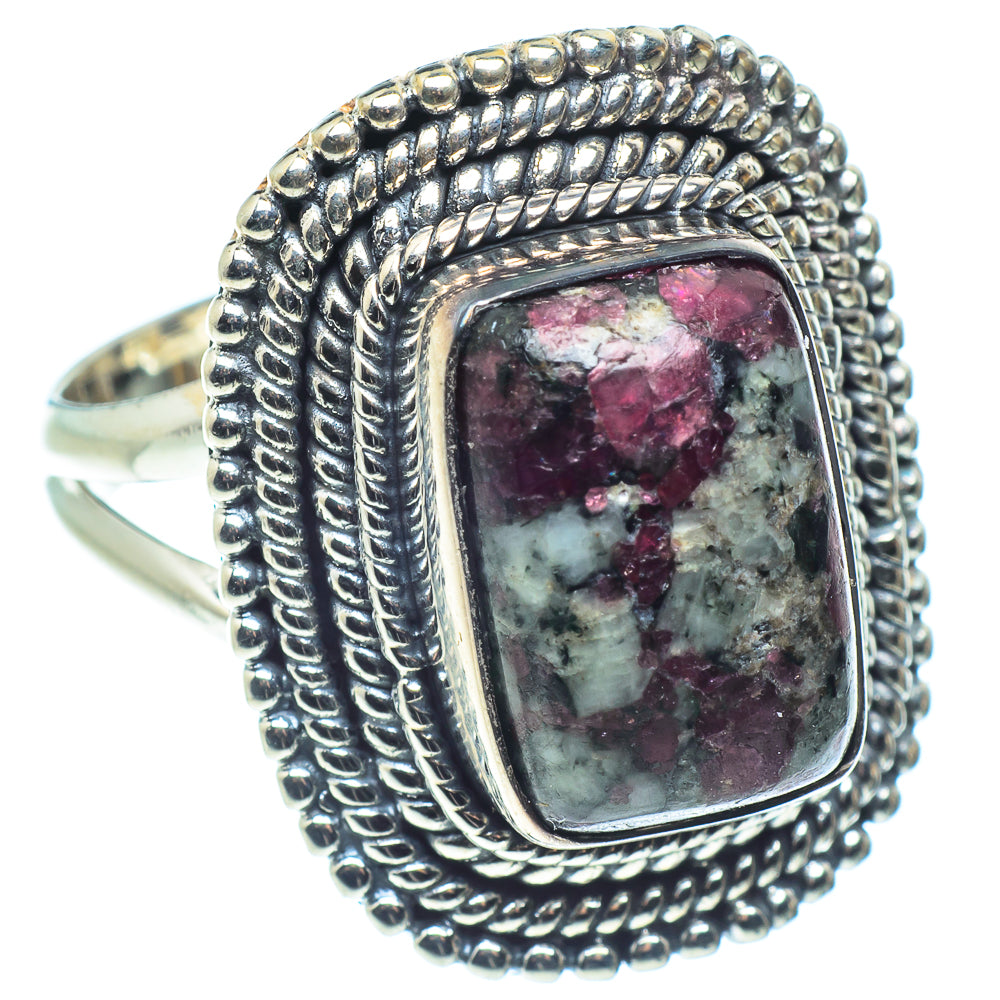 Russian Eudialyte Rings handcrafted by Ana Silver Co - RING58536