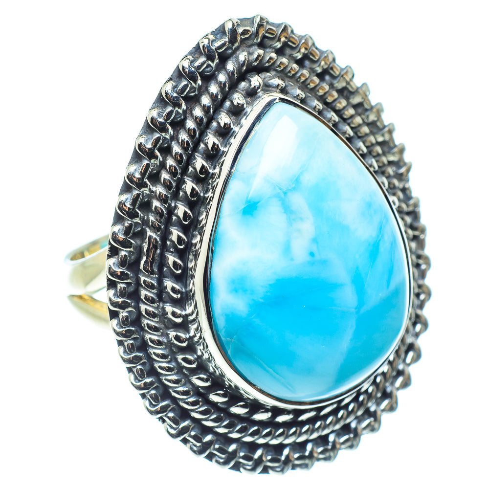 Larimar Rings handcrafted by Ana Silver Co - RING58547