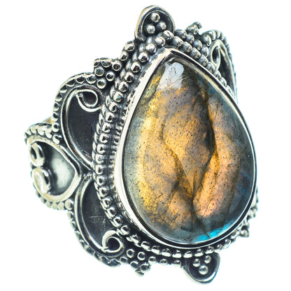 Labradorite Rings handcrafted by Ana Silver Co - RING58551